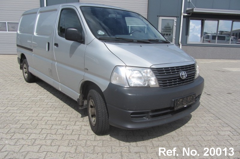 LHD Toyota Hiace in Silver, manual 4WD 